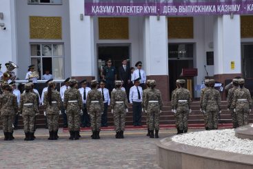 Более 180 студентов военной кафедры приняли присягу в КазНМУ