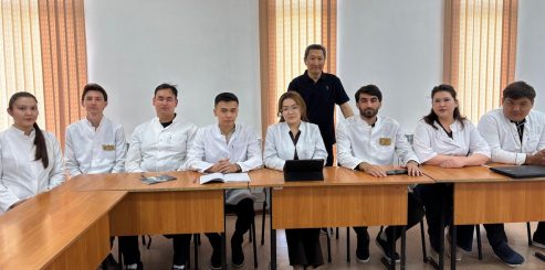 Академическая мобильность: преподаватели КазНМУ провели обучение в МКТУ им. Х.А. Яссауи